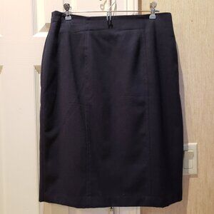 Lauren Matthews Navy Straight Skirt Sz 14